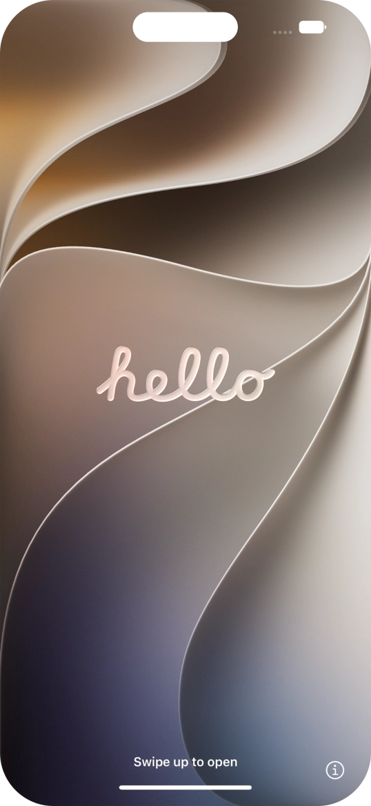 Slide your finger upwards starting from the bottom of the screen.
