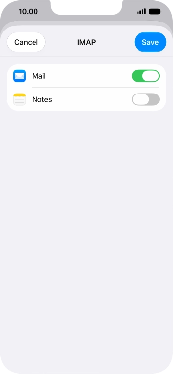 Press Save. Your email account has now been set up. To select more settings for incoming and outgoing server, proceed with the following steps.