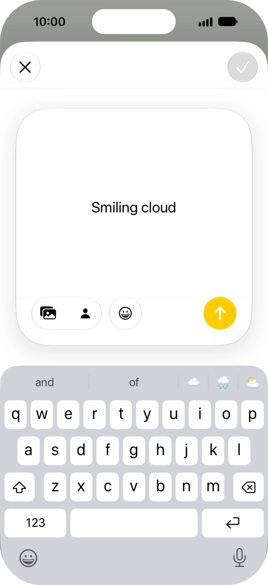 To use an existing media type as a template for your Genmoji, press the required media type and follow the instructions on the screen to select it. To use an existing media type as a template for your Genmoji, press the required media type and follow the instructions on the screen to select it.