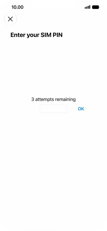 If your SIM is locked, key in your PIN and press OK. The default PIN is 1111. If your SIM is locked, key in your PIN and press OK. The default PIN is 1111.