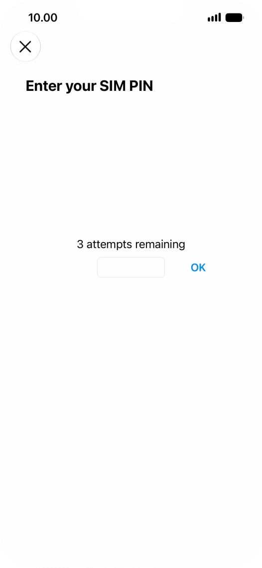 If your SIM is locked, key in your PIN and press OK. The default PIN is 1111. If your SIM is locked, key in your PIN and press OK. The default PIN is 1111.