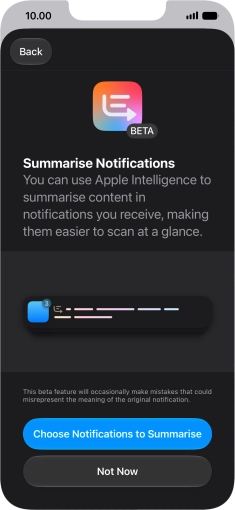 If you turn on the function, follow the instructions on the screen to select more settings.