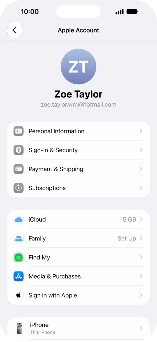 Press iCloud. Press iCloud.