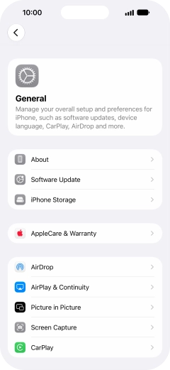 Press Software Update. If a new software version is available, it's displayed. Follow the instructions on the screen to update the phone software.