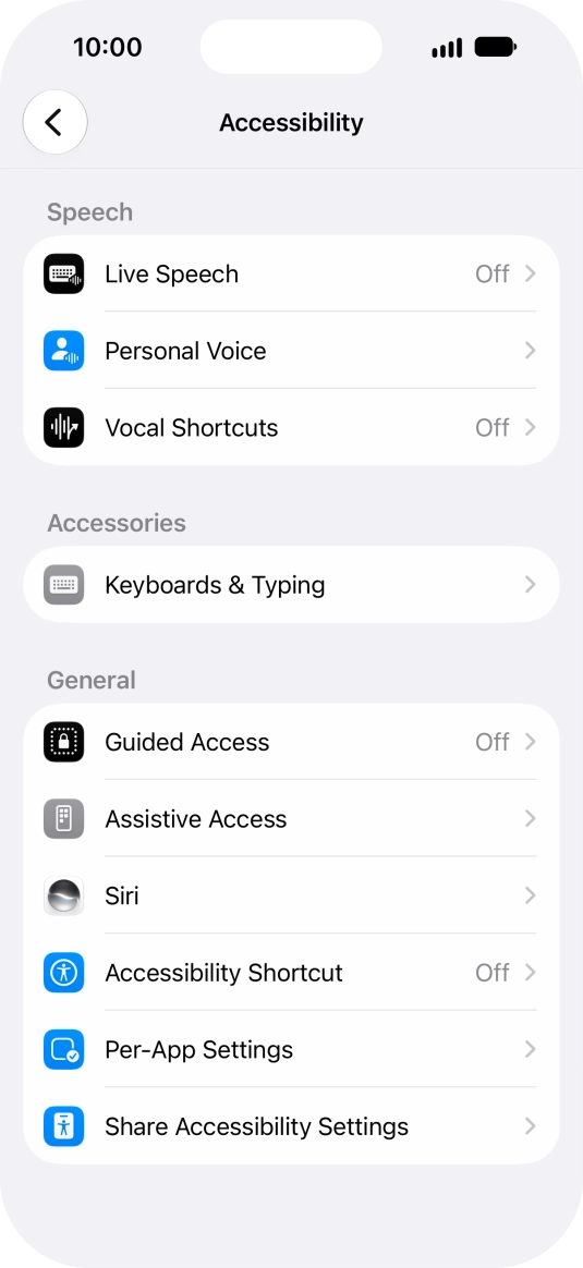 Press the required category below 