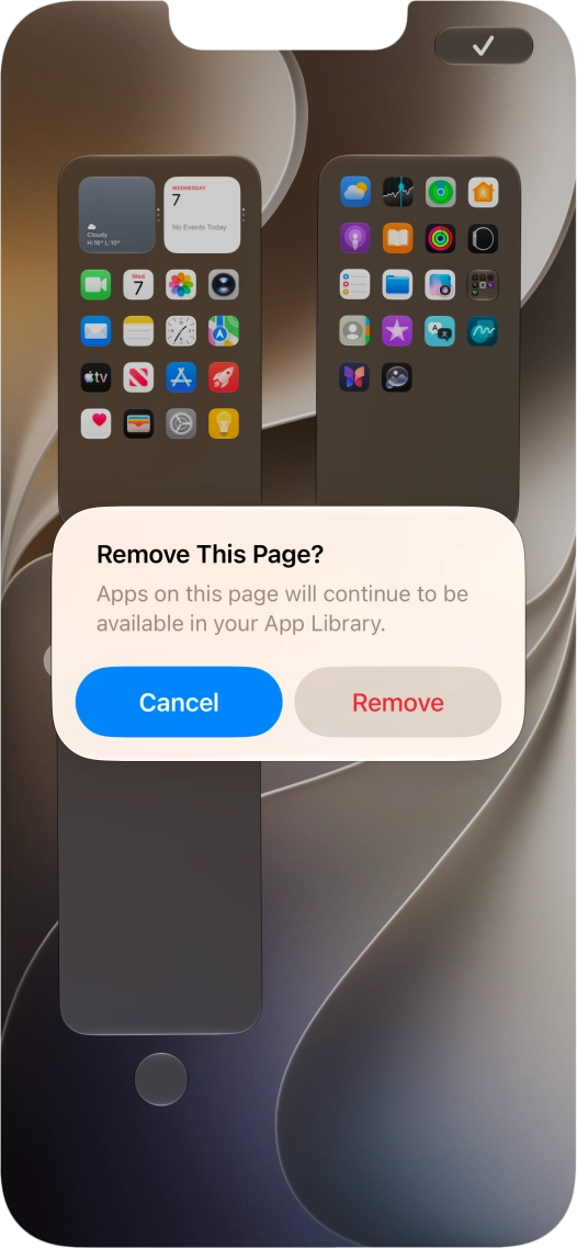 Press Remove.