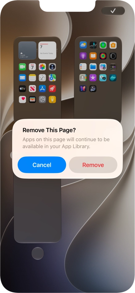 Press Remove.