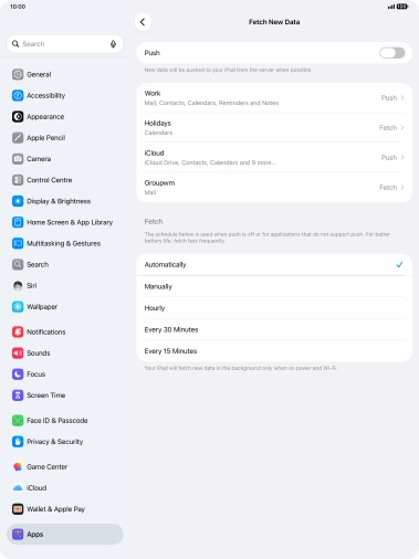 If you turn off the function, press the required setting. If you turn off the function, press the required setting.