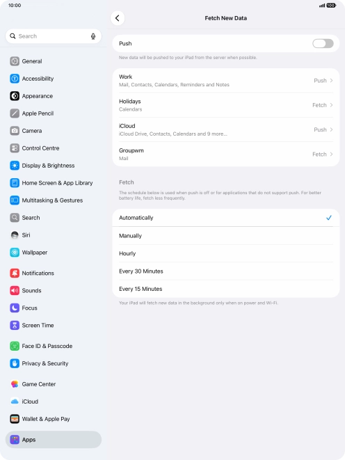 If you turn off the function, press the required setting. If you turn off the function, press the required setting.