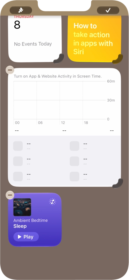 Press the confirm icon.