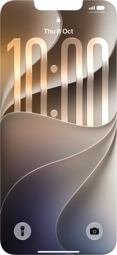 Slide your finger upwards starting from the bottom of the screen.
