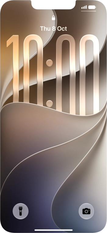 Slide your finger upwards starting from the bottom of the screen.