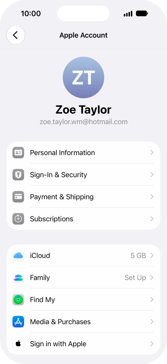Press iCloud. Press iCloud.