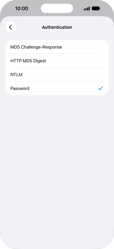 Press Password.
