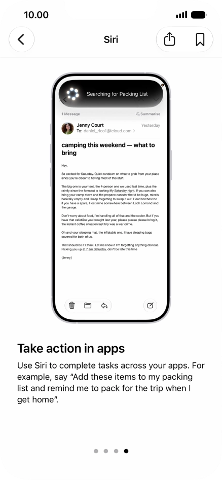 Slide your finger upwards starting from the bottom of the screen to return to the home screen.