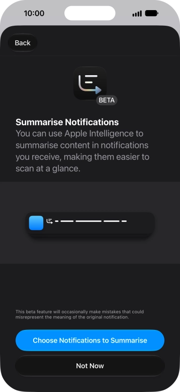 If you turn on the function, follow the instructions on the screen to select more settings.