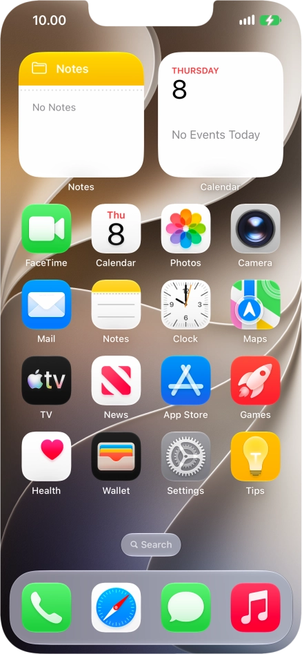 When the battery charging icon is displayed, charging is in progress.