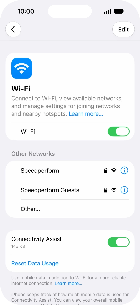 Press the required Wi-Fi network and key in the password for the Wi-Fi network.