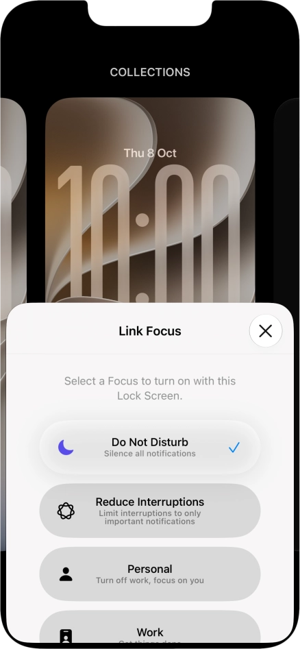 Press the close icon.