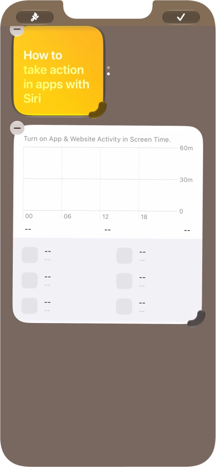 Press the confirm icon.