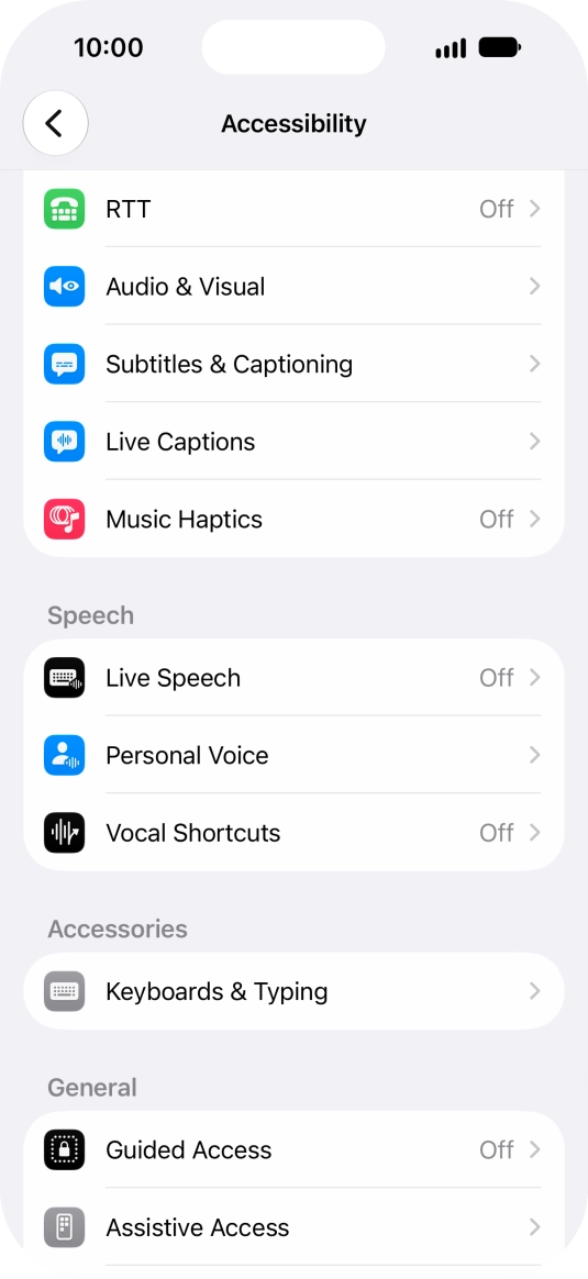 Press the required category below 