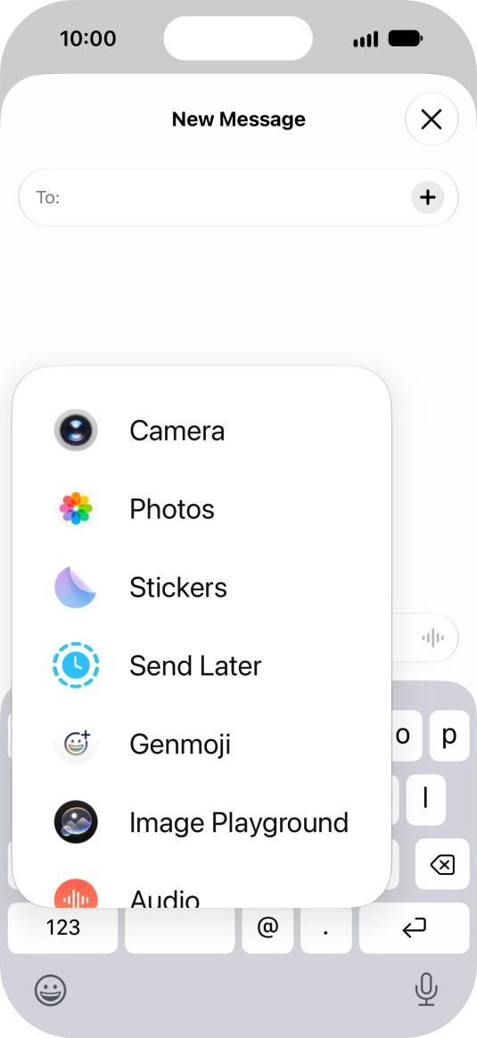 Press Genmoji. Press Genmoji.