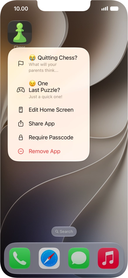 Press Require Passcode.