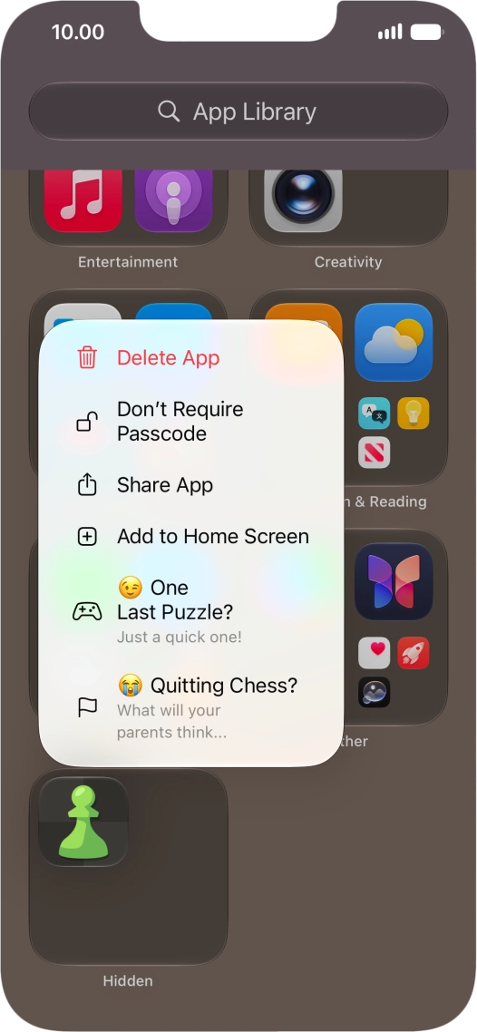 Press Don't Require Passcode.