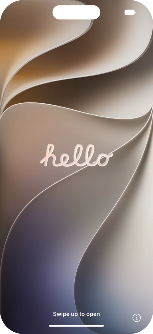 Slide your finger upwards starting from the bottom of the screen.