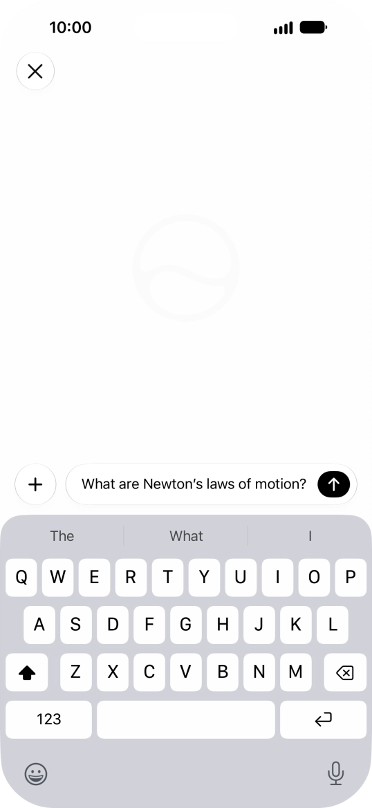 Follow the instructions on the screen to type or speak the required question. You can also attach pictures or documents and ask questions to them. Follow the instructions on the screen to type or speak the required question. You can also attach pictures or documents and ask questions to them.