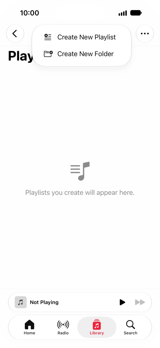 Press Create New Playlist.