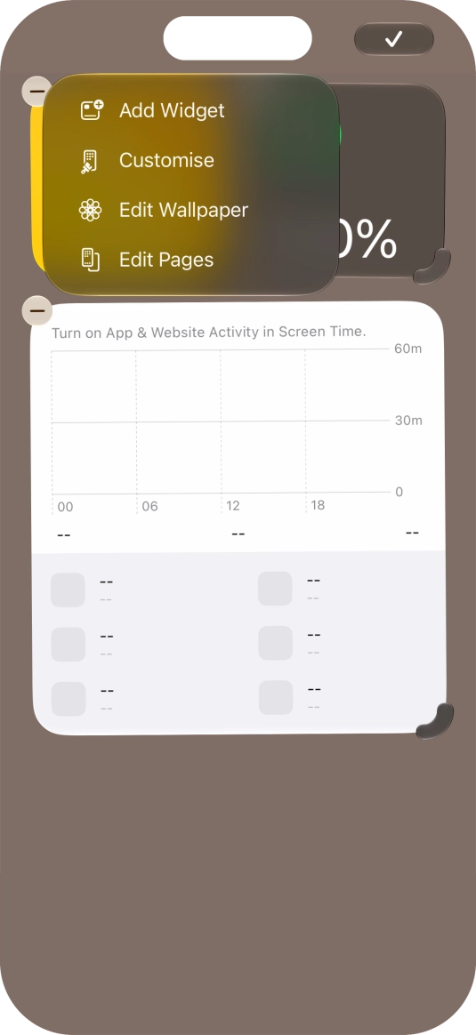 Press Add Widget.