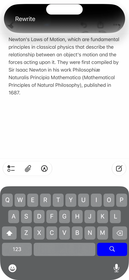To automatically rewrite the text, use the command “Rewrite”. To automatically rewrite the text, use the command “Rewrite”.