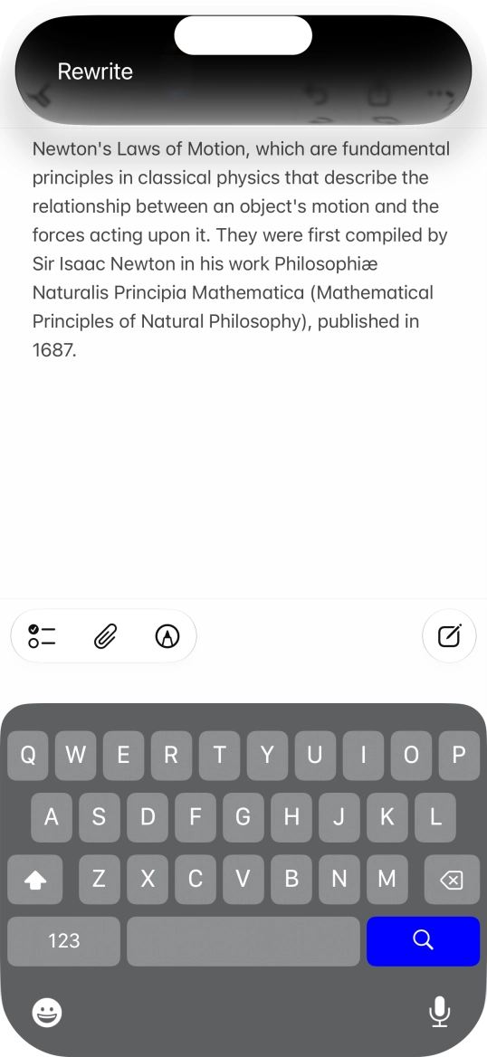 To automatically rewrite the text, use the command “Rewrite”. To automatically rewrite the text, use the command “Rewrite”.