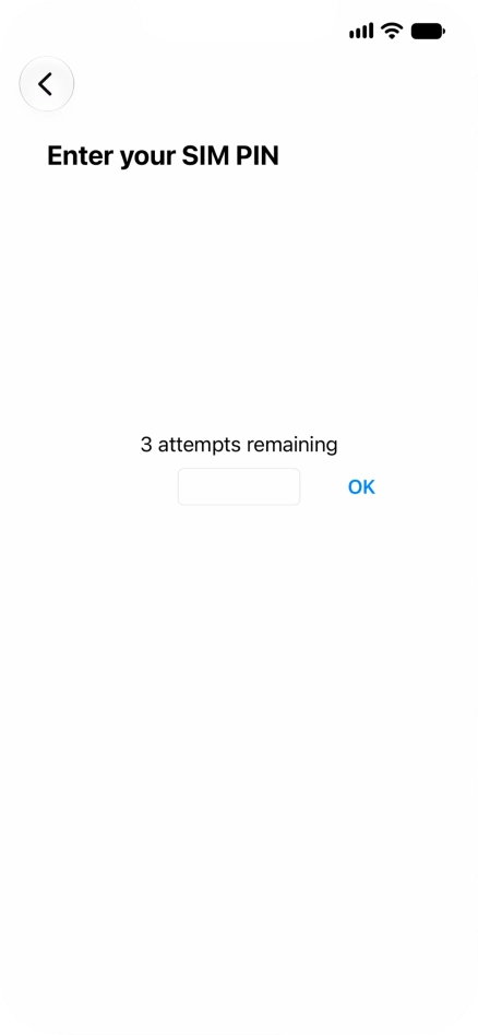 If your SIM is locked, key in your PIN and press OK. The default PIN is 1111. If your SIM is locked, key in your PIN and press OK. The default PIN is 1111.