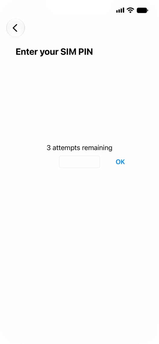 If your SIM is locked, key in your PIN and press OK. The default PIN is 1111. If your SIM is locked, key in your PIN and press OK. The default PIN is 1111.