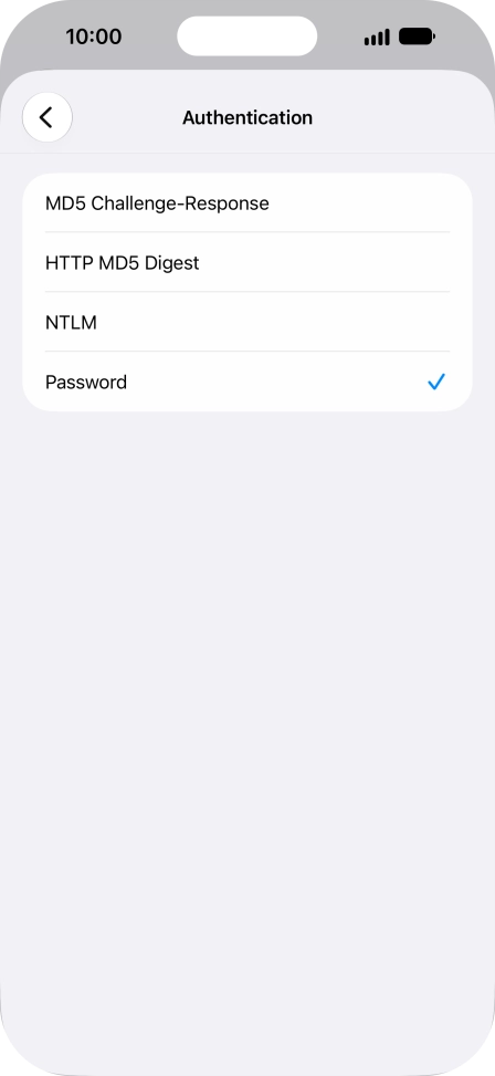 Press Password.