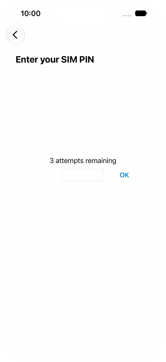 If your SIM is locked, key in your PIN and press OK. The default PIN is 1111.
