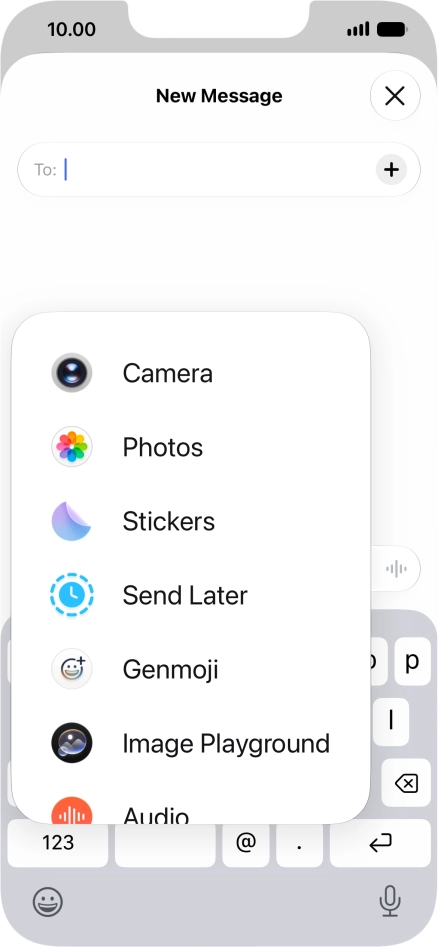 Press Genmoji. Press Genmoji.