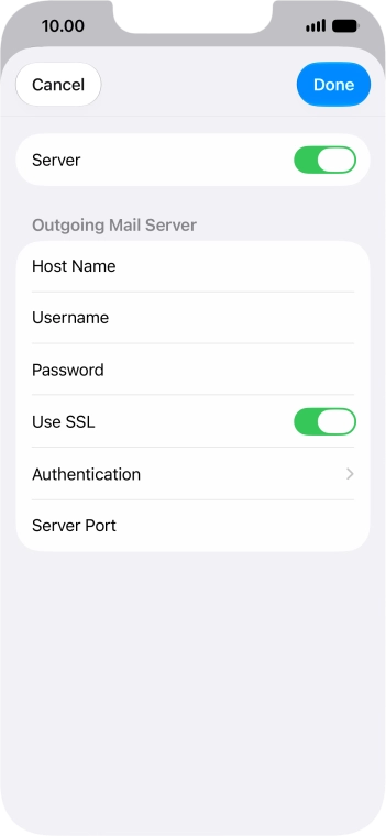 Press Authentication.