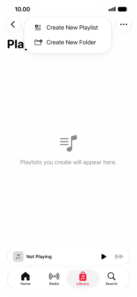 Press Create New Playlist.