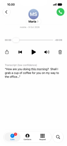 Press the play icon.