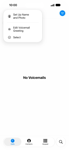 Press Edit Voicemail Greeting.