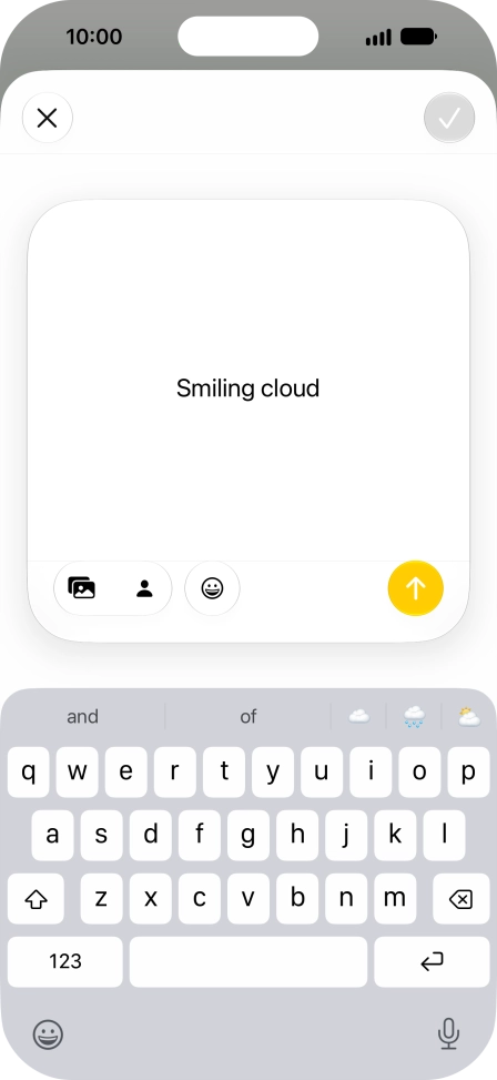 To use an existing media type as a template for your Genmoji, press the required media type and follow the instructions on the screen to select it. To use an existing media type as a template for your Genmoji, press the required media type and follow the instructions on the screen to select it.
