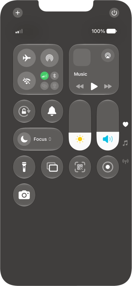 Press the sound mode icon to turn silent mode on or off. Press the sound mode icon to turn silent mode on or off.