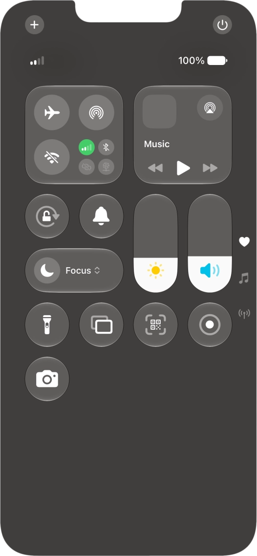 Press the sound mode icon to turn silent mode on or off. Press the sound mode icon to turn silent mode on or off.