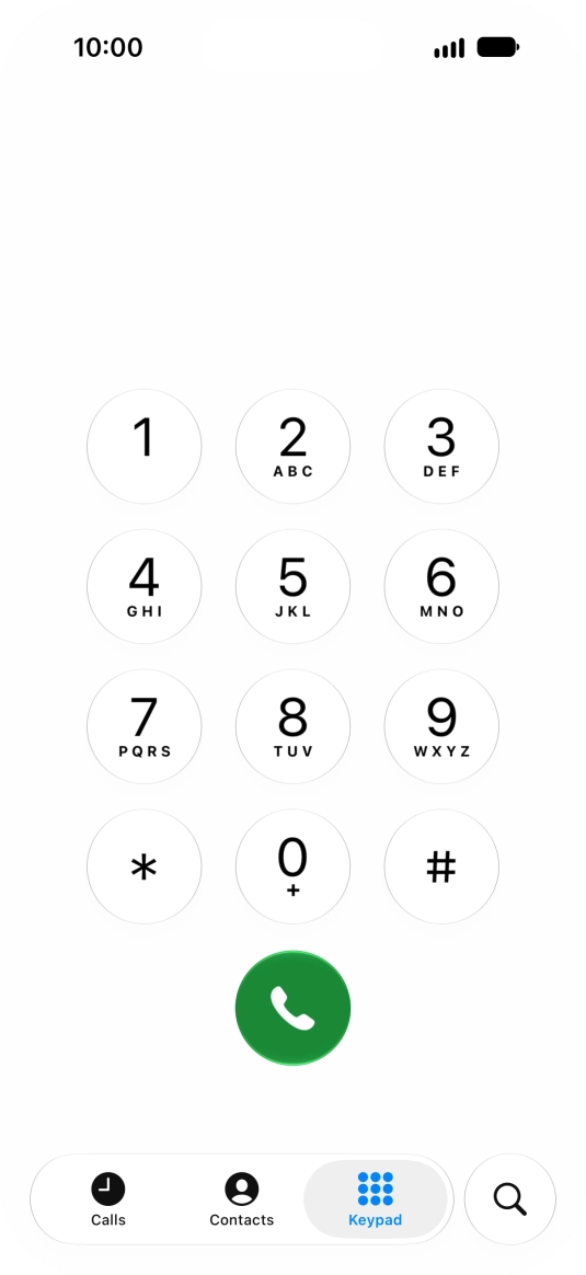 Key in ##002# and press the call icon. Key in ##002# and press the call icon.