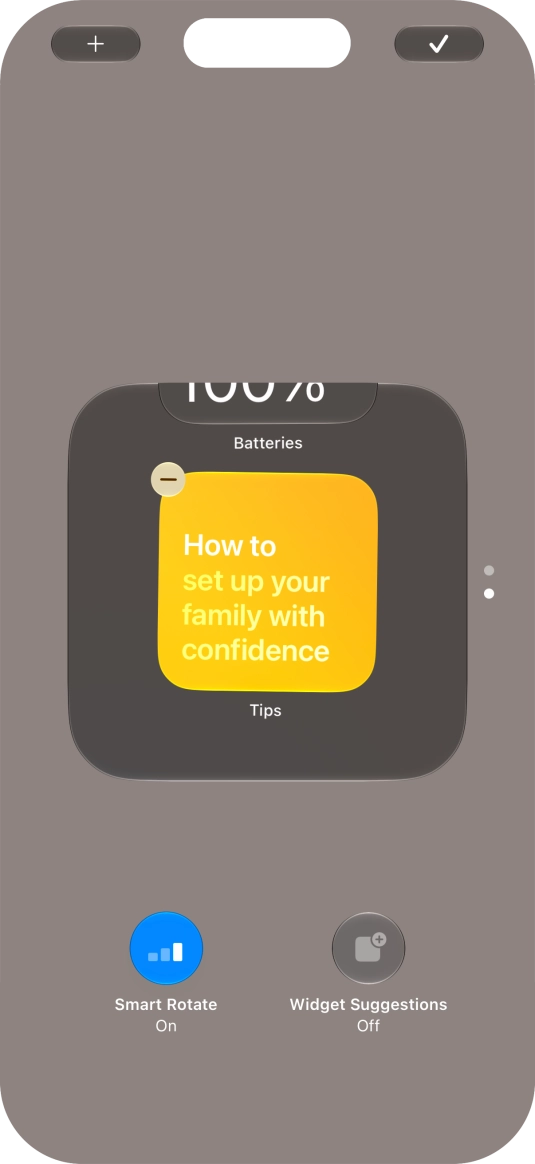 Press Smart Rotate to turn the function on or off.
