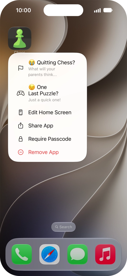 Press Require Passcode.