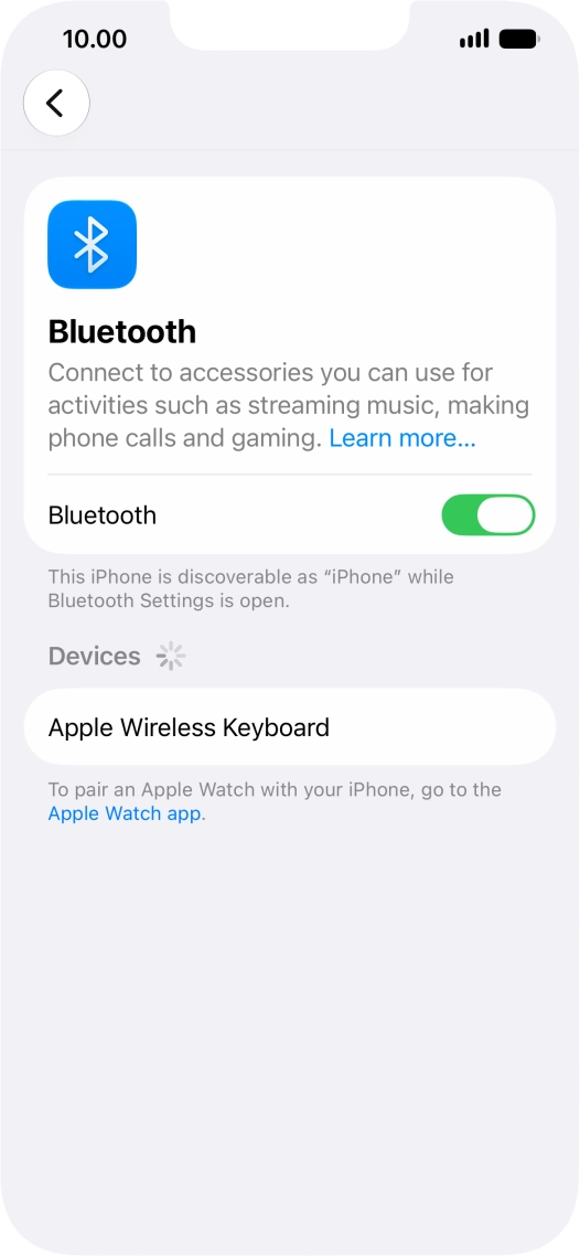 Press the required Bluetooth device and follow the instructions on the screen to pair the device with your phone. Press the required Bluetooth device and follow the instructions on the screen to pair the device with your phone.